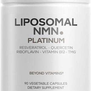 Codeage Liposomal NMN Platinum 90 Cápsulas - Antioxidante com Resveratrol e Quercetina para Saúde Celular