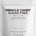 Codeage Miracle Candy - Caramelos Macios Sem Açúcar de Caramelo Salgado - 30 Unidades Baixas Calorias