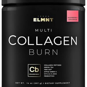 ELMNT Super Collagen Burn para Mulheres com Probióticos - Acelera a Perda de Peso e Melhora a Pele