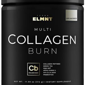 Super Collagen Powder for Women TERRA ELMNT 454g - Emagrecimento e Beleza com Probioticos e Ácido Hialurônico