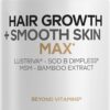 Suplemento Codeage Hair Growth + Smooth Skin Max - Crescimento Capilar e Saúde da Pele com Lustriva