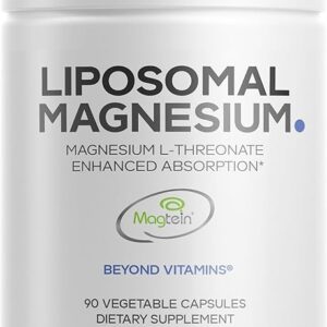 Codeage Liposomal Magnesium L-Threonate 90 Cápsulas - Suporte Avançado à Memória e Função Cognitiva