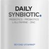 Suplemento Daily Synbiotic com 5 Cepas de Probióticos e Pré-bióticos - Saúde Digestiva em Cápsulas