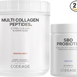 Multi Collagen Protein Codeage - 90 Cápsulas para Saúde das Articulações e Pele