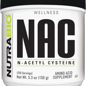N-Acetyl Cysteine (NAC) 150g da NutraBio - Antioxidante e Suporte Imunológico Potente