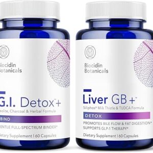 Biocidin G.I. Detox+ e Liver GB+ - Suporte Avançado à Função Hepática e Digestão Saudável