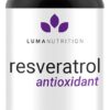 Luma Nutrition Resveratrol 98% Trans-Resveratrol - Antioxidante Vegano para Saúde Cardiovascular