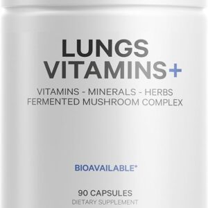 Suplemento Codeage Lungs Vitamins - Suporte Completo para Saúde Pulmonar com Ervas Orgânicas