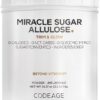 Codeage Miracle Sugar Allulose Powder 35.27 Oz - Adoçante Zero Calorias e Zero Carboidratos para Dietas Saudáveis