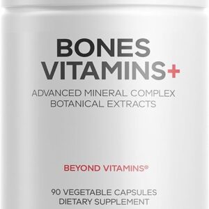 Suplemento Avançado Codeage Bones Vitamins+ com D3 e K2 - Suporte Ósseo e Articular Eficaz