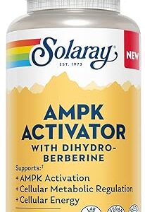 Solaray AMPK Activator Plus Dihydroberberine 60 VegCaps - Suporte Avançado para Metabolismo e Energia Celular