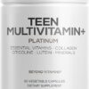 Codeage Teen Multivitamin+ Platinum - Suplemento Completo para Crescimento Saudável de Adolescentes
