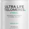 Suplemento de Telômeros Codeage Ultra Life com Vitaminas e Ervas - 90 Cápsulas para Suporte ao DNA