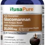 Glucomannan NusaPure 20.000 mg - Suporte Eficaz à Perda de Peso e Saciedade