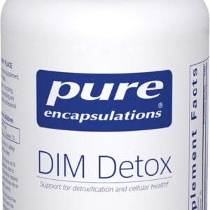 DIM Detox Pure Encapsulations 60 Cápsulas - Suporte Avançado para Desintoxicação e Equilíbrio Hormonal