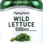 Extrato de Alface Selvagem Piping Rock 500mg - Suplemento Herbal Natural para Bem-Estar