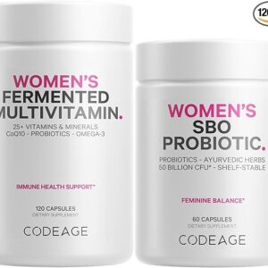 Combo Multivitamínico e Probiótico para Mulheres - Nutrientes Essenciais para Saúde Feminina