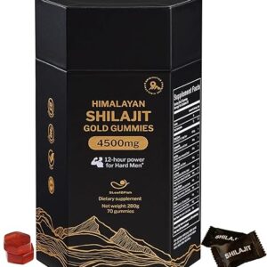 Shilajit Gummies com Ashwagandha e Sea Moss - Suplemento Natural Rico em Minerais