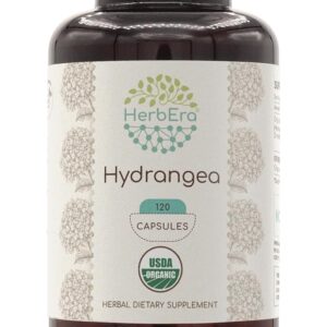 HerbEra Hydrangea Orgânica - Suplemento Herbal Natural em Cápsulas para Saúde e Bem-Estar