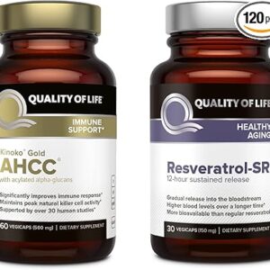 Kinoko Gold AHCC e Resveratrol SR - Suporte Imunológico e Envelhecimento Saudável em Cápsulas