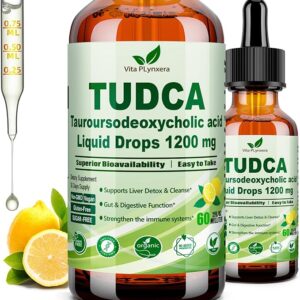 Gotas Líquidas de Sais Biliares TUDCA Vita PLynxera 59 ml - Suporte Hepático e Limpeza Eficaz da Vesícula Biliar