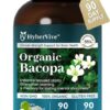 Bacopa Monnieri 300mg - Suplemento Natural para Memória e Foco Cognitivo com 90 Cápsulas