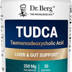 Suplemento Dr. Berg TUDCA 30 Cápsulas - Suporte Avançado à Saúde do Fígado e Digestão Eficaz