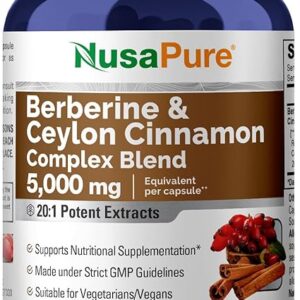 Suplemento de Berberina com Canela do Ceilão - Suporte Metabólico e Digestivo Natural