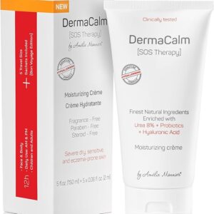 Creme DermaCalm SOS Therapy com 8% Ureia - Alívio para Eczema e Pele Seca em adultos e crianças