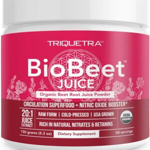 BioBeet® Max Strength Pó de Suco de Beterraba Orgânica - Suporte à Circulação e Óxido Nítrico