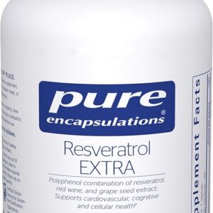 Resveratrol EXTRA 100 mg - Antioxidante para Saúde Celular e Cardiovascular de Pure Encapsulations