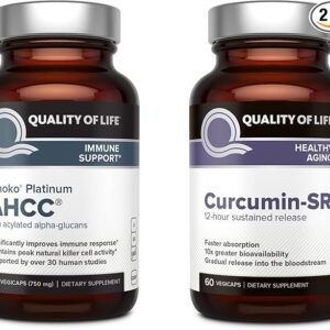 Quality of Life Kinoko Platinum AHCC e Curcumina Microactive - Suporte Imunológico e Antioxidante
