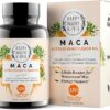 Cápsulas de Maca Orgânica 1200 mg com Pimenta Preta - Potente Aumentador de Libido Feminino