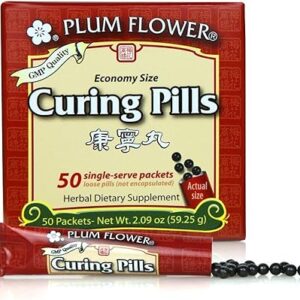 Curing Pills Stick Pak Plum Flower – 50 Cápsulas para Suporte à Saúde Digestiva e Bem-Estar