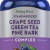 Piping Rock Complexo de Semente de Uva, Chá Verde e Casca de Pinheiro - Antioxidantes para Saúde Cardiovascular