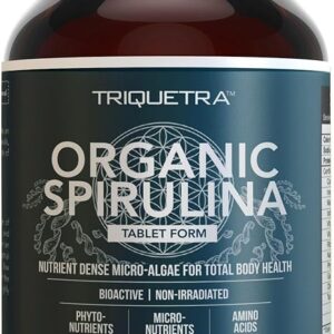 Comprimidos de Spirulina Orgânica Parry - 360 Unidades com Alta Densidade Nutricional