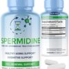 Suplemento de Spermidina 10mg com Trihydrochloride 3HCL - Vitalidade e Reparação Celular para Envelhecimento Saudável
