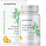 Óleo de Orégano e Semente Negra AROMAVITA 60 Cápsulas - Suporte Imunológico e Bem-Estar Geral