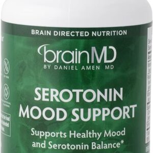 BRAINMD Dr Amen Serotonin Mood Support - Suplemento para Equilíbrio Emocional com 120 Cápsulas
