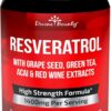 Suplemento de Resveratrol Divine Bounty 1400mg - Antioxidante e Saúde Cardiovascular em Cápsulas Veganas