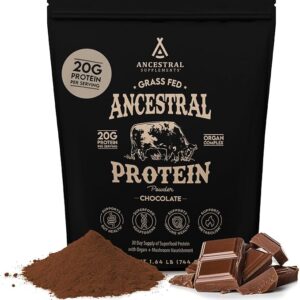 Suplemento de Proteína de Caldo de Osso com Orgânicos - Apoio à Saúde Intestinal 30 Doses