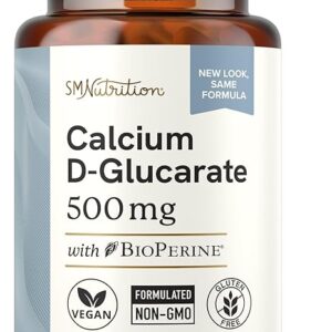 Calcium D-Glucarate Vegano para Detox e Equilíbrio Hormonal - 90 Cápsulas
