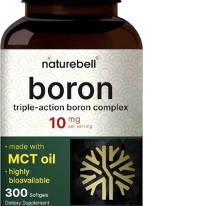 Boron 10mg NatureBell com MCT Oil - Suporte Mineral Avançado e Alta Absorção
