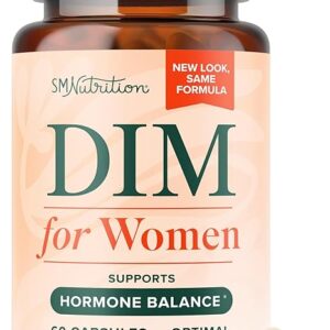 Suplemento DIM para Mulheres - Equilíbrio Hormonal e Alívio da Menopausa com 250 mg de DIM