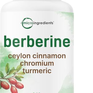 Berberina com Canela do Ceilão - Suporte Metabólico Natural em 240 Cápsulas Veganas