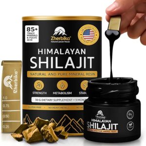Shilajit Resina Pura do Himalaia ZHerbika 30g - Energia, Estamina e Suporte Imunológico Natural