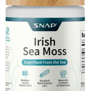 Irish Sea Moss da SnapSupplements - Suplemento Natural com Energia e Imunidade Fortalecida