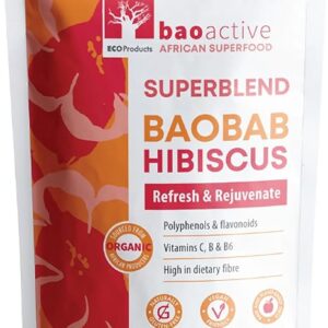 Mistura Super Nutriente de Baobá e Hibisco 300g - Imunidade e Saúde do Coração
