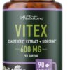 Vitex Chasteberry Supplement 600mg - Equilíbrio Hormonal e Alívio Menstrual para Mulheres