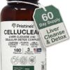 Complexo de Limpeza e Desintoxicação Hepática CelluClean PRISTINE'S - Suporte Biliar Vegano em Cápsulas